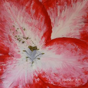 Schilderij roze tulp