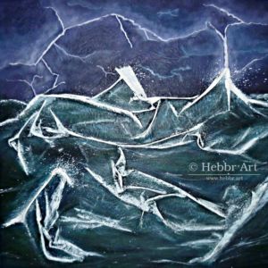 Schilderij Storm op zee