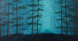 Schilderij Dwalen, 80 x 40 cm